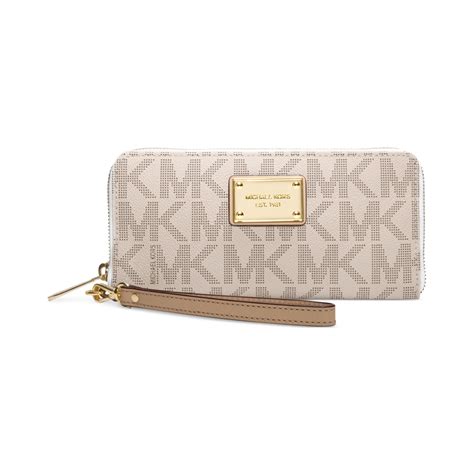 michael kors conitnental|Michael Kors leather wristlet.